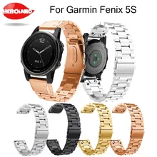 Роскошный 20 мм Легкий браслет для Garmin Fenix 5s ремешок для часов Ремешок из нержавеющей стали gps быстрая установка полосы ремень