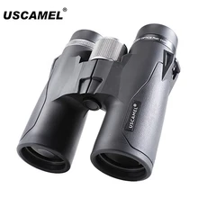 USCAMEL 10x42 бинокль для охоты профессиональный телескоп портативный бинокуло телескопа Открытый окуляр телескоп черный