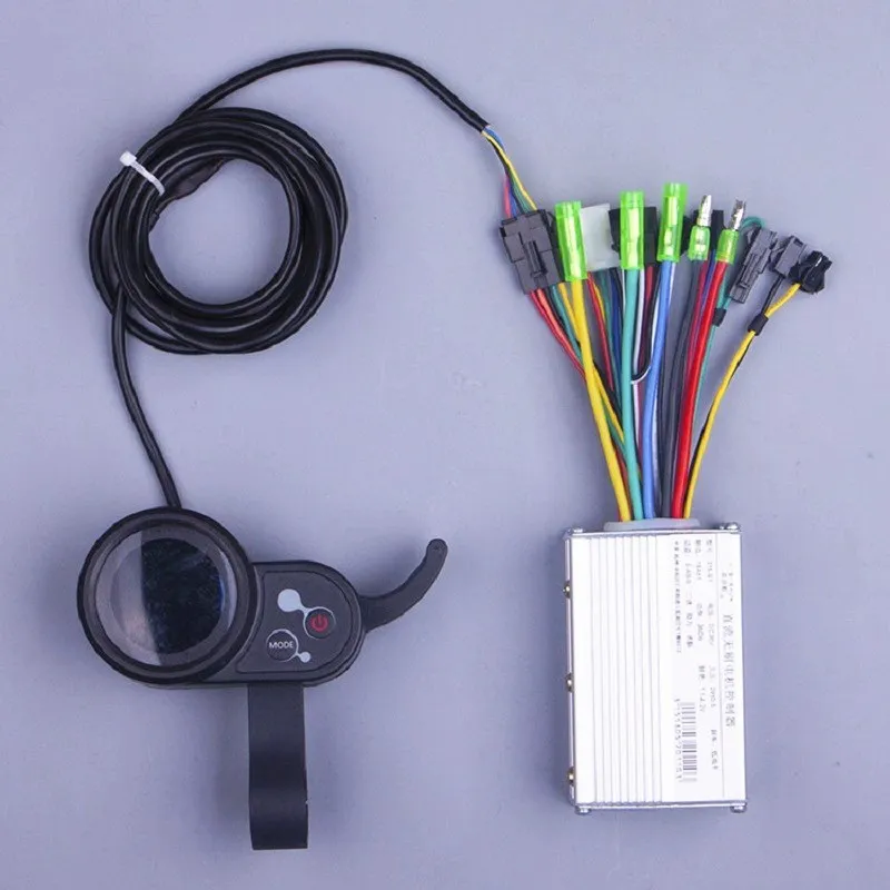 

250W 350W BLDC 24V36V48V controller&LCD display with throttle shifter black screen electric scooter MTB ebike parts