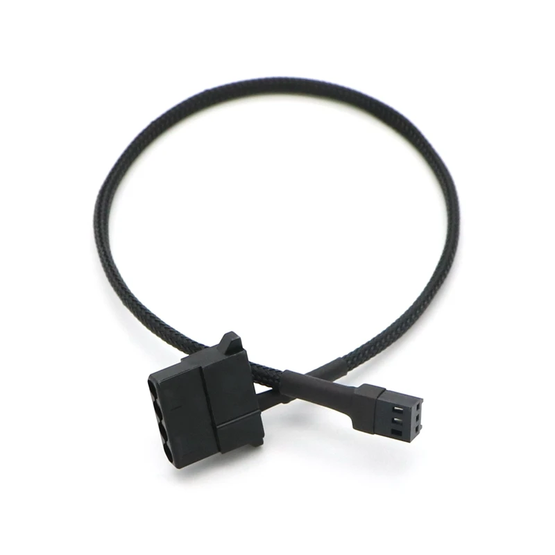 Cable Length: 30CM Computer Cables 4Pin IDE Male to Female Extension Adapter Cable w/Black Sleeving and Connectors Cable Length: 30CM Computer Cables 4Pin IDE Male to Female Extension Adapter Cable w/Black Sleeving and Connectors