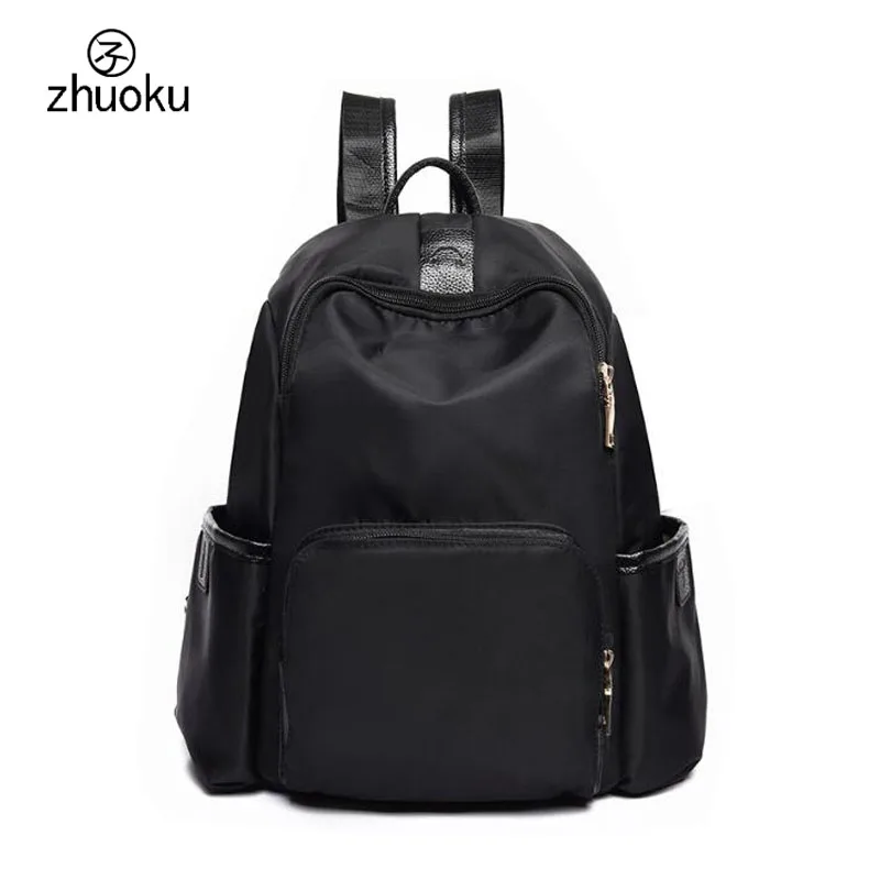 2017 backpacks for teenage girls Good quality nylon with PU leather