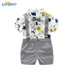 LONSANT Комплекты одежды для мальчиков младенцев Детские летние товары Bebe хлопковые топы + Шорты комплект из 2 предметов для малышей для Одежда