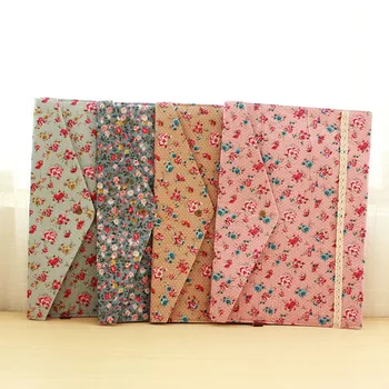 

DHL Freeshipping 100pcs New vintage dots flower lace series A4 documents file bag /File folder / stationery Filing Production