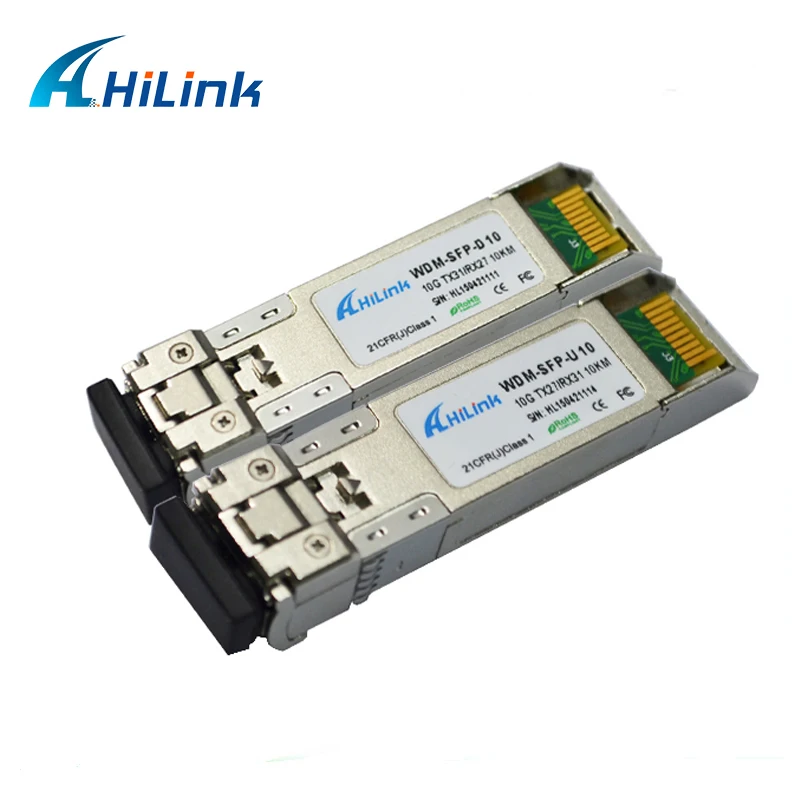 Бесплатная доставка! 2 пары 10 км 10G WDM BIDI SFP 1270 нм/1330 нм DDM LC коннектор | Мобильные