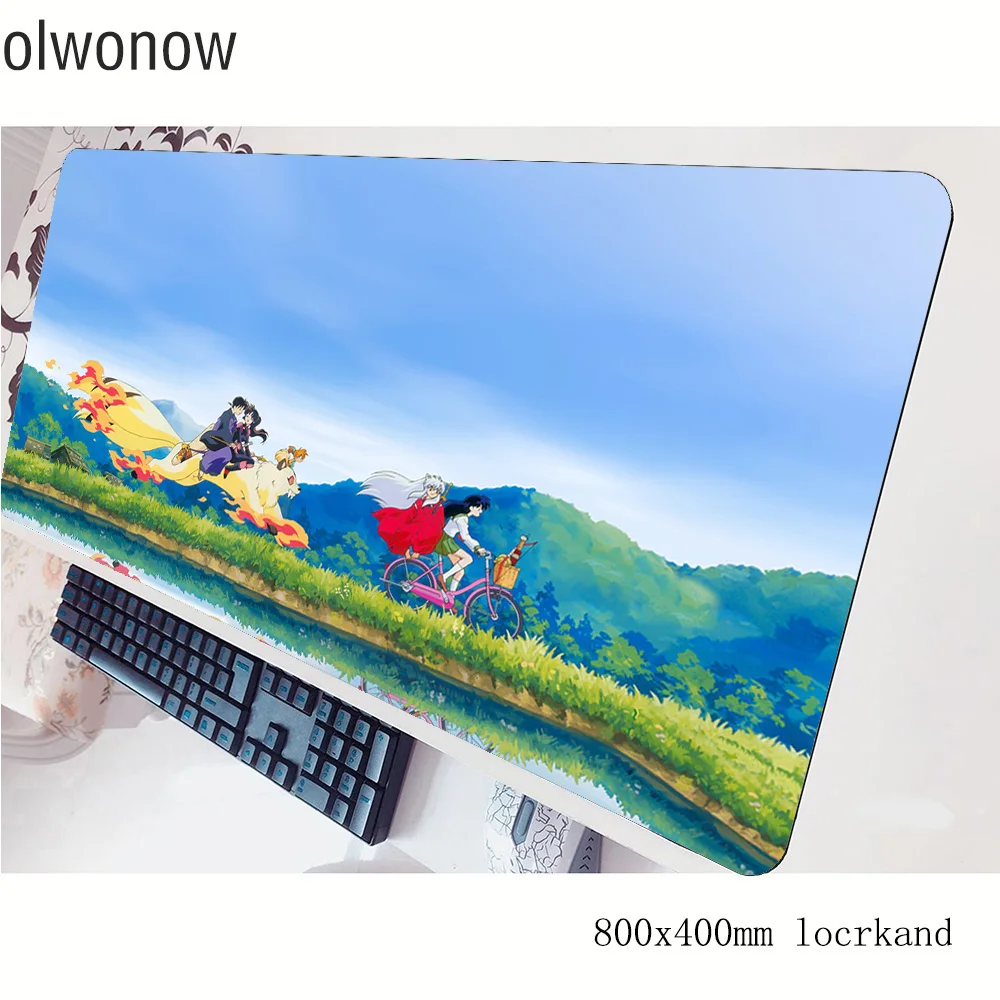 Inuyasha коврик для мыши геймер 80x40 см игровой лучший продавец notbook Настольный