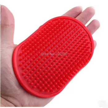 

Soft Rubber Pet Brush Glove Grooming Massage Hair Removal Bathing Cleaning Massage Handy Pet Brush Comb Pet Supplies S201779