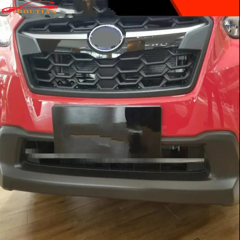 

car styling for accessories subaru xv 2018 front grill trim strips cover abs chrome Racing Grills car sticker stickers 2pcs/set