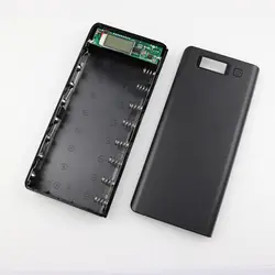 В 5 в Dual USB 18650 запасные аккумуляторы для телефонов батарея коробка мобильного телефона зарядное устройство DIY в виде ракушки чехол iphone6 Plus S6
