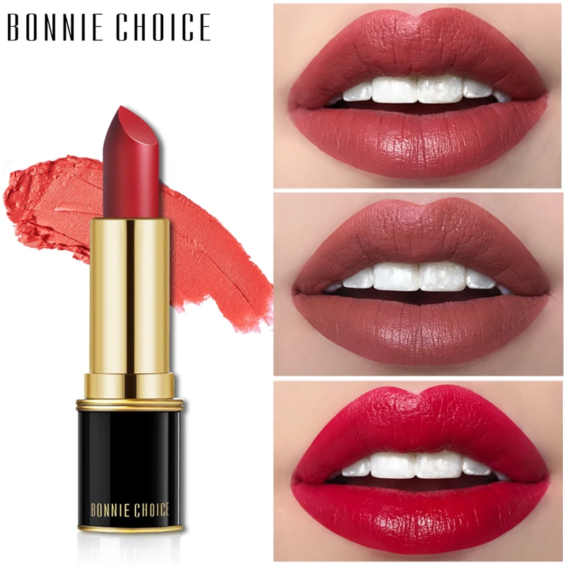 BONNIE CHOICE 1 шт. матовая бархатная водостойкая помада сексуальные красные губ