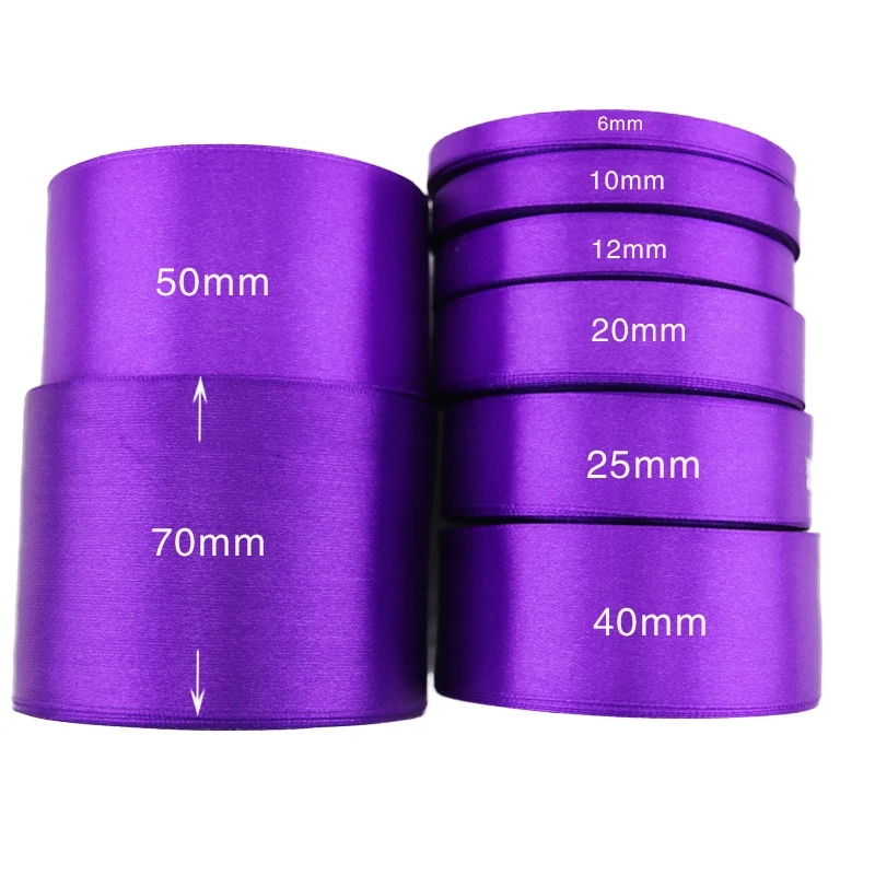 25 Yards/roll Single Face Satin Ribbon Gift Wrapping Christmas DIY Decorative
