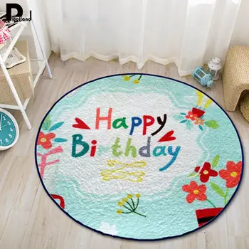 

3D 60cm/80cm Football Rug Paly Mat puzzle mat Round Carpets Rugs For Children Room Skidproof Area Carpet Room Mat Home Decor