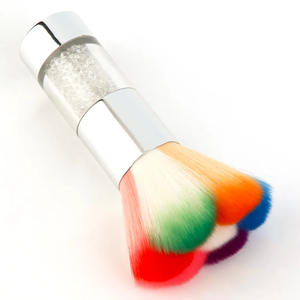 

Colorful Nail Dust Brushes Acrylic UV Nail Gel Powder Nail Art Decorations Dust Remover Brush Cleaner Makeup Foundation Tool Kit