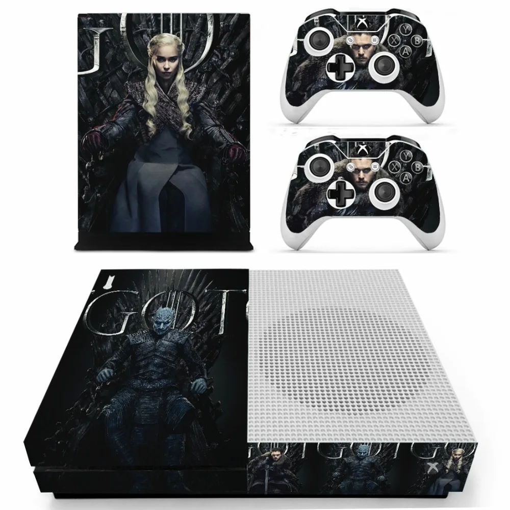Игра престолов стикер s для Xbox One S Кожа Наклейка vinilo pegatina для Xbox one тонкая консоль и два контроллера шкуры
