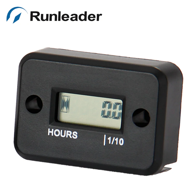 

(20pcs/lot) Runleader Digital Waterproof Inductive Gasoline Engine Hour Meter For Motorcycle ATV Marine Generator Jet Ski