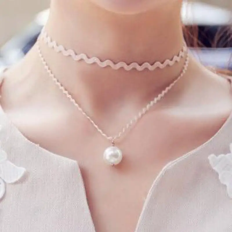 Свадебные украшения подарок Готическая кисточка-чокер ожерелье женское кружевное стимпанк короткое эффектное ожерелье s