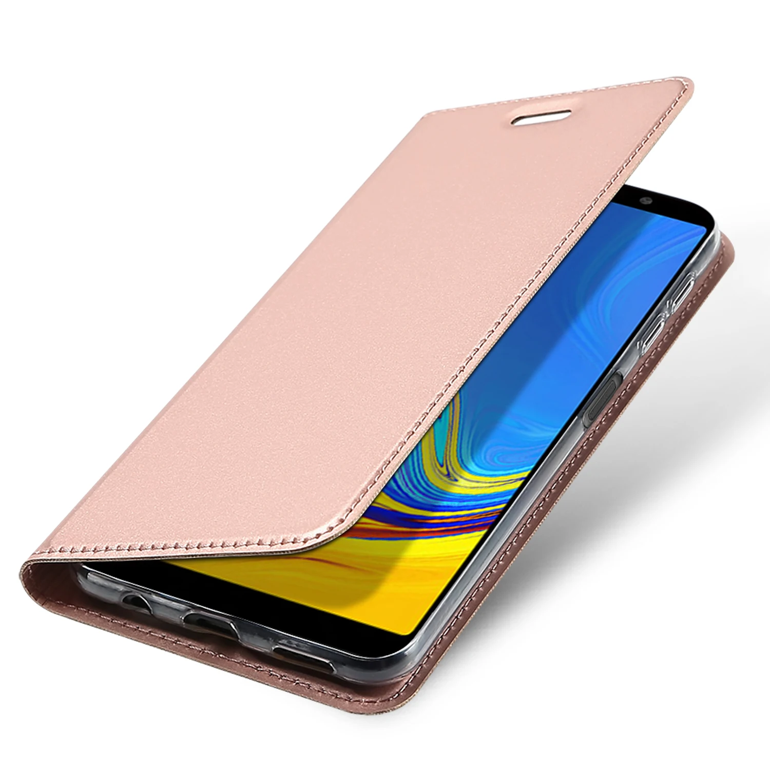 Флип Чехол Для samsung A7 2018 A750F из искусственной кожи Мягкий чехол для телефона