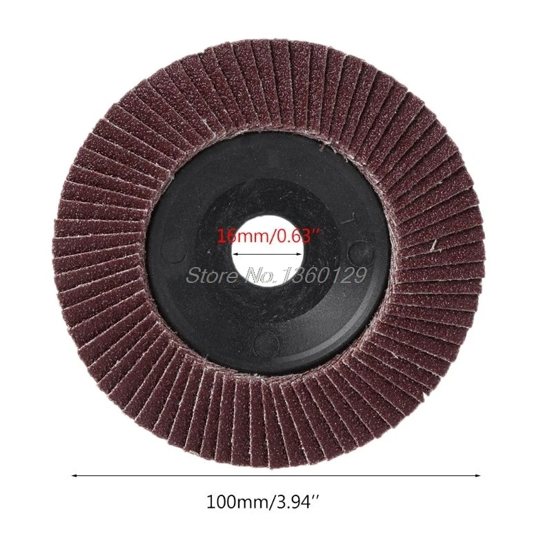 10 шт. абразивный 100 мм 4 "шлифовальные пластинчатые диски заусенцев шлифовальный угол шлифовальные круги 80 Грит коричневый цвет Dec10 челнока