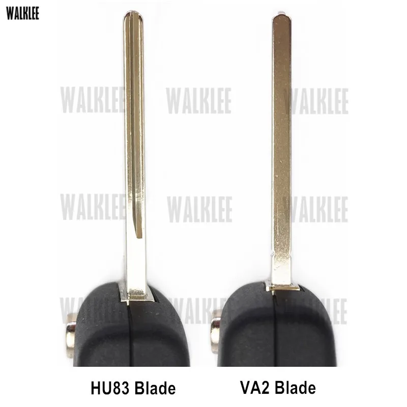 WALKLEE 2 кнопки дистанционный ключ подходит для Peugeot 207 208 307 308 408 Partner CE0536 модель HU83/VA2