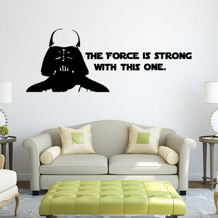 C019 2016 New Removable Star Wars Wall Stickers Decals Children's Room Wall Stickers Bedroom