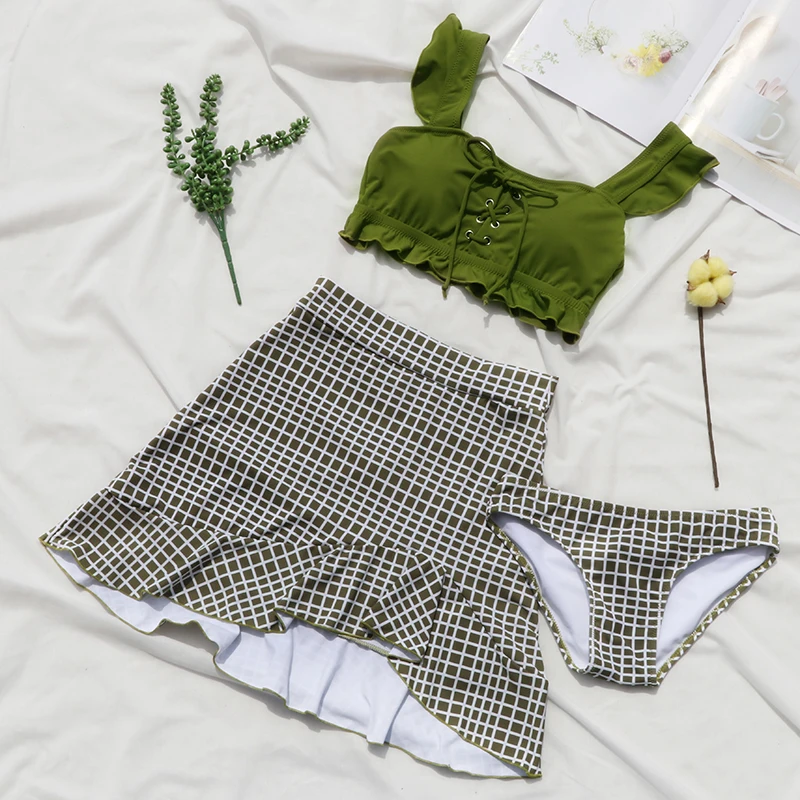 

Swimwear Women stripe tankini set 2019 Swimsuits Bathing Suits Swimming Suit for Women XS swim dress maillot tankini femme