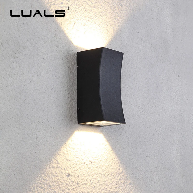 Jardim ao ar Lâmpada de Parede de Alumínio Casa de Luxo Conduziu a Iluminação Luz de Parede Livre Criativo Fundido Luzes Lâmpadas Corredor Moderna Simples