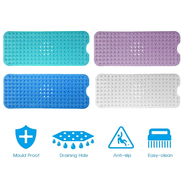 Online 40 100cm Bath Mat Pvc Large Bathtub Non Slip Mats 40 100cm Bath Mat Pvc Large Bathtub Non Slip Mats With Suction Cups Free Shipping