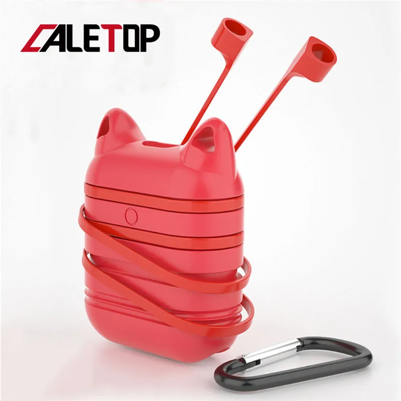 CALETOP Cute Soft Cases for Airpods Case Protecive Sillicone Cover Airpod Accessories With Anti-Lost Rope TWS Earphones | Электроника
