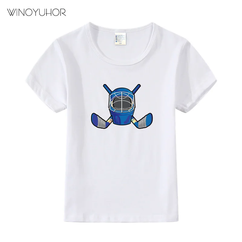 

Cool Ice Hockeyer T-shirt Children Short Sleeves Summer Casual T Shirt Kids Boys Girls Tops Tees Baby Clothes