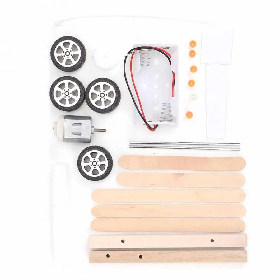 

Funny Science Learning Toy for Baby Assemble DIY Handworked Electric Toys Kids Science Experiment Physical Car Toy Kit