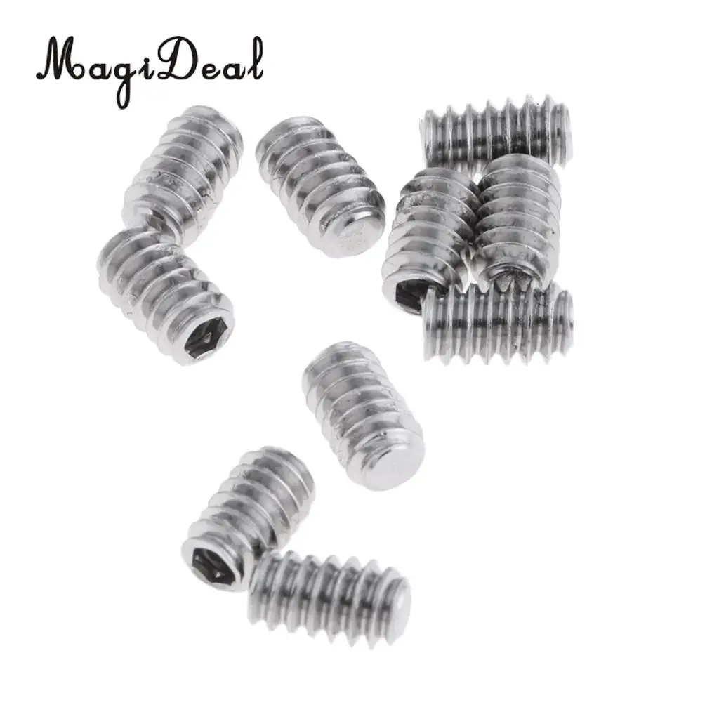 MagiDeal 10Pcs Protable Stainless Steel SUP Surfboard Grub Screws Replacement Allen Key Screw for Stand Up Paddle Body Board