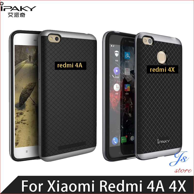 

Xiaomi Redmi 4X iPaky case For Xiaomi Redmi 4A Case PC Frame+Silicone Back Cover phone Case for Redmi 4X Cases Cover Fundas