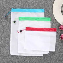 15 шт многоразовые сетки производят сумки моющиеся экологичные мешок для продуктовых покупок хранения фруктов овощей игрушки Sundries
