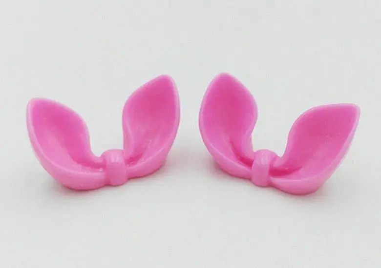 3D блестящие кроличьи уши бант Kawaii плоские бусины Кабошон Ремесло для DIY Украшение для волос бант поставки украшения