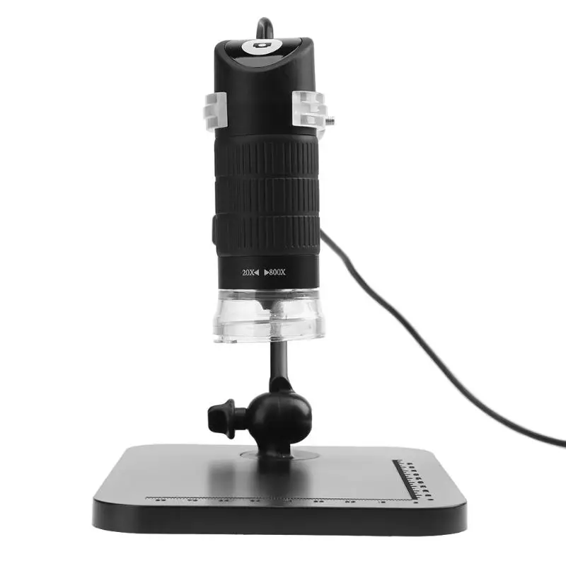 

360 Degree Rotation 800X/1000X 8 LED USB2.0 Digital Microscope Handheld Endoscope Camera HD Medical Magnifier with Bracket