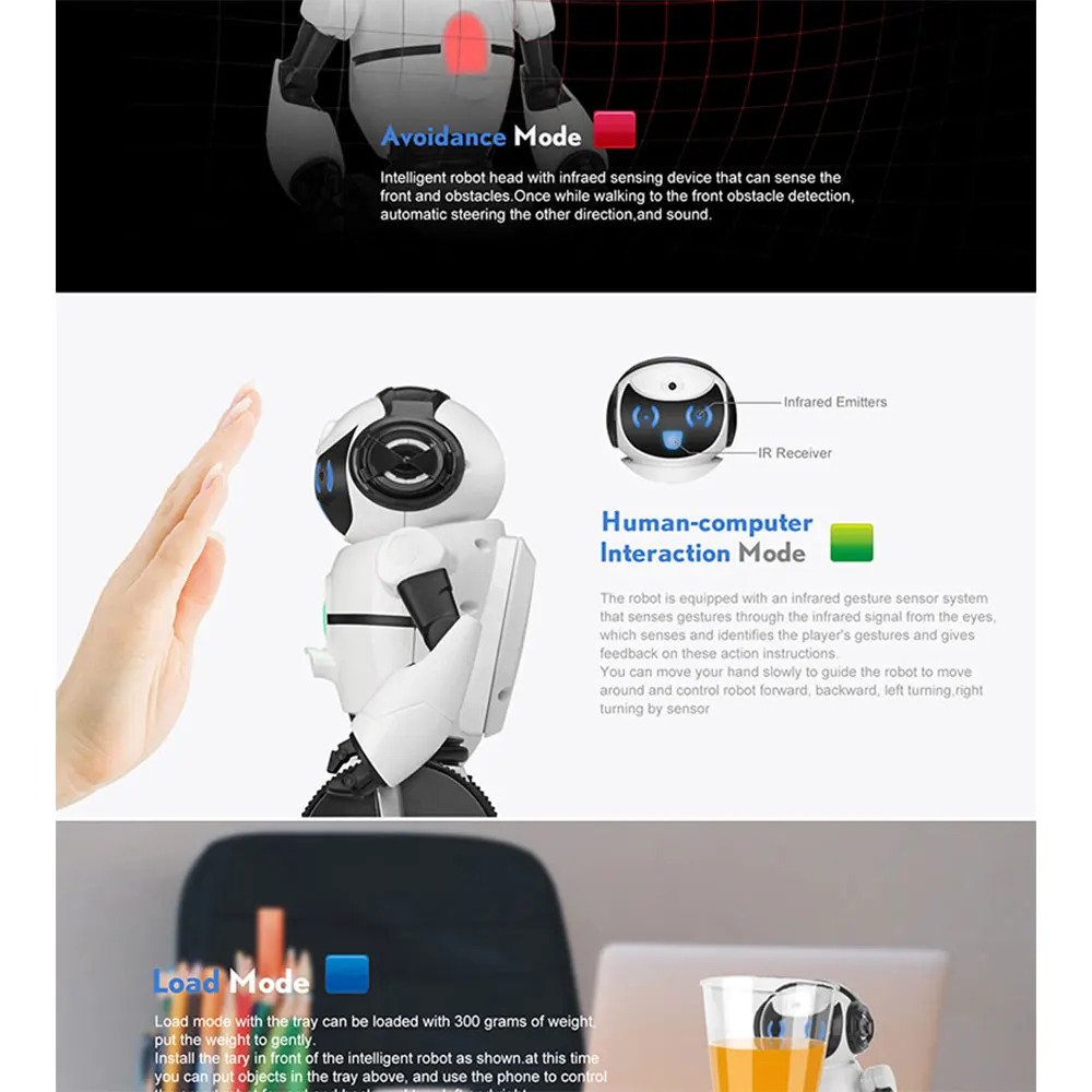 

Rc Balance Robot Speaking Intelligent Intelligence Balance Robot App Control Walking Red Gesture Sensing Balance Robot Toys