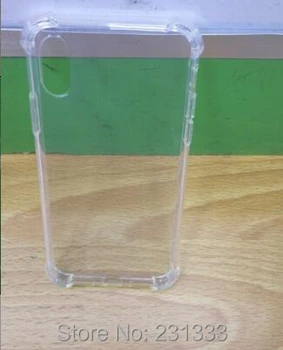

For Iphone X IphoneX Soft TPU Case Shockproof Clear Transparent Cell phone Rubber jelly Shell Skin Cover Luxury 300pcs