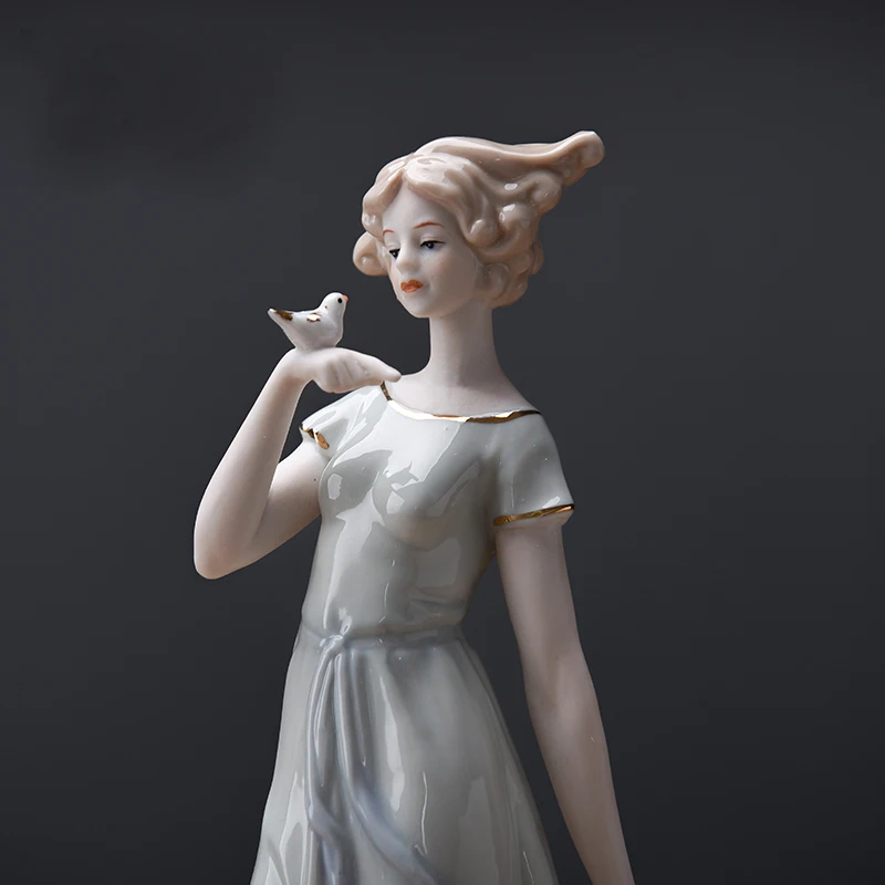 Europe Ceramic Beauty Figurines Home Furnishing Crafts Decoration