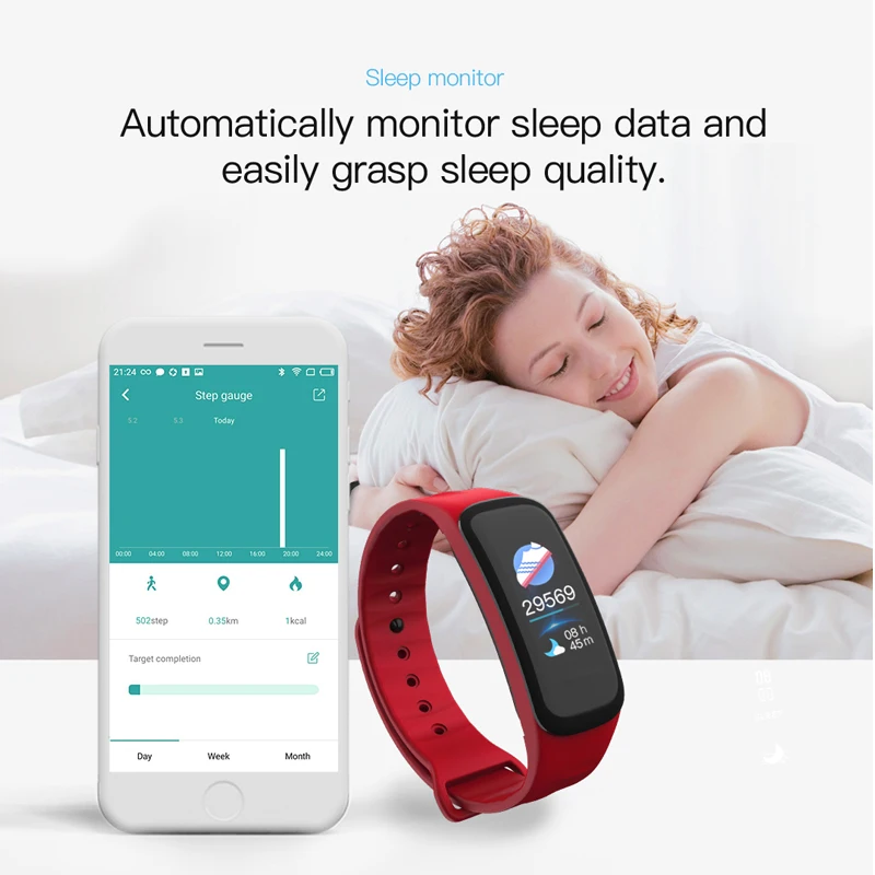 KESHUYOU c1plus pedometer smart bracelet women sport fitness tracker watch heart rate monitor smart wristband activity bracelet