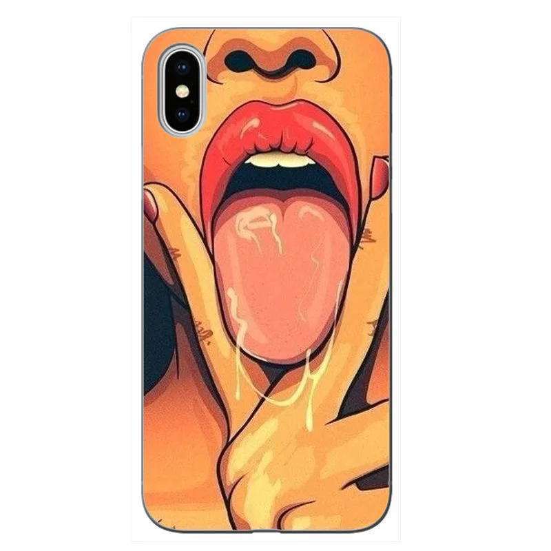 Модные пикантные мультфильм кожи девушка леденец Мягкий силиконовый чехол для