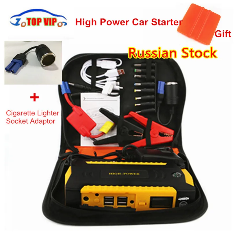 Super Power 16000mah High Capacity Starting Device Booster 600A 12V Portable Car Jump Starter Power Bank Car Starter Diesel