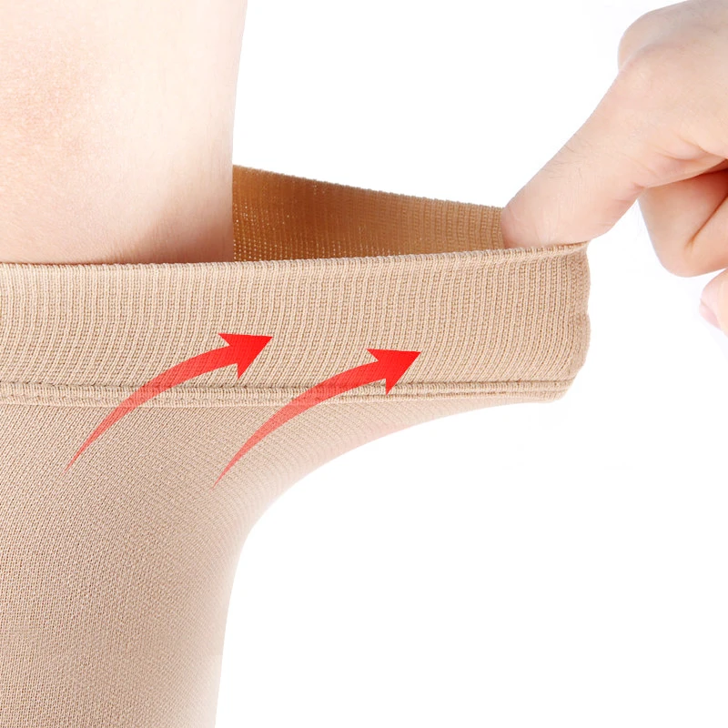 Женщины Мужчины компрессионная повязка для голени носки с открытыми пальцами 30-40 мм рт. Ст. Медицинская и ортопедическая поддержка Анти-усталость, варикозное расширение вен, кормление, беременность