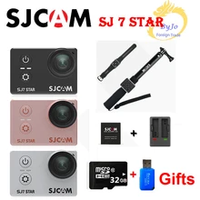 Оригинальный SJCAM SJ7 звезды спорта экшн-камеры 4 К DV HD 2.0 “сенсорный экран водонепроницаемый камеры спорта автомобильный видеорегистратор SJ Cam 32 г SD карты подарок