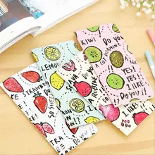 24 шт./партия, новая милая фруктовая серия, строчка окантовки, ежедневная заметка, пустая книжка, офисные канцелярские принадлежности, школьные принадлежности WJ0363