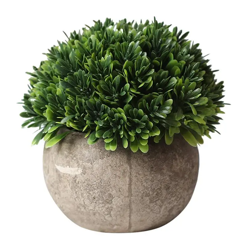 Artificial Plant Vintage Plastic Potted Green Fake Plant Decor Plant Artificial Planters Indoor - Цвет: 11