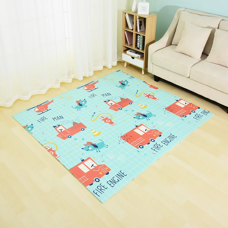 Infant Shining Reversible Baby Play Mat Cartoon Soft Mat Big Size 180*200*1CM Thickened Kids Rug Ga