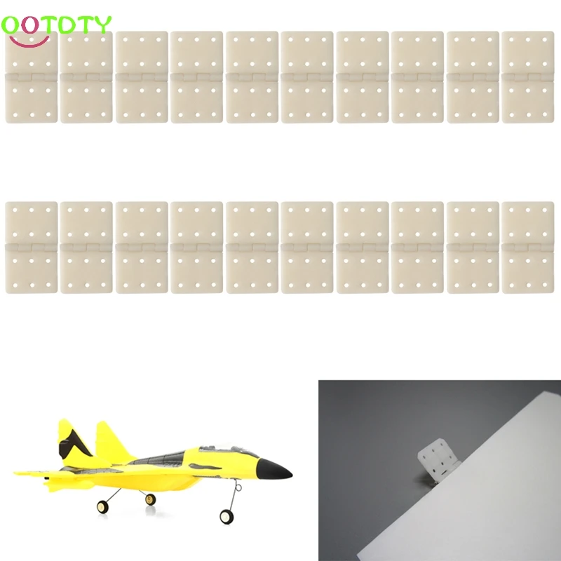 20Pcs Hinge Linker Plastic Medium for RC Airplane Aircraft Helicopter Quadcopter Gift