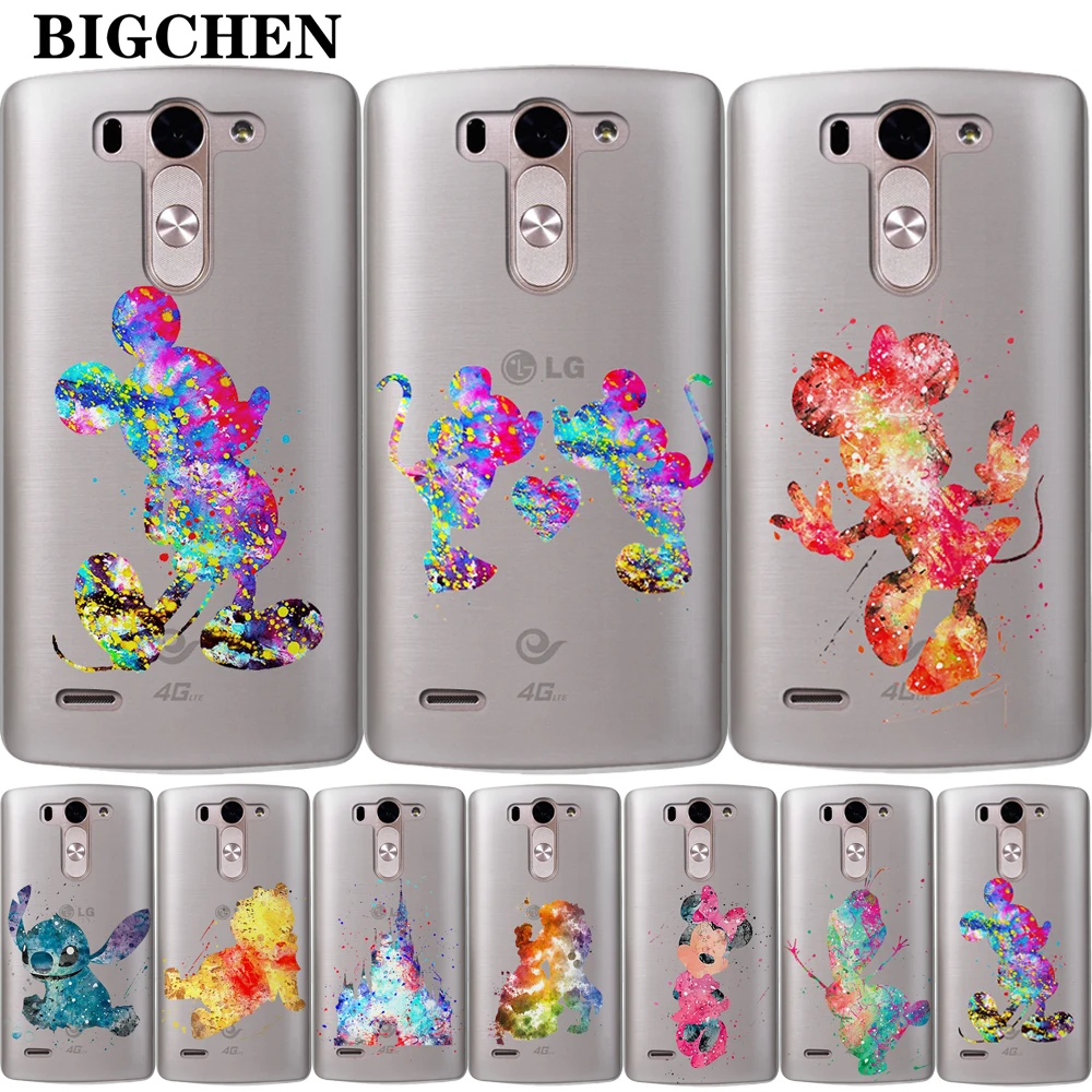 

BigChen For LG G3 Mini G4 G5 G6 Magna K7 K8 K10 Nexus 5X X Power X Screen Q6 case Cute Cartoon Cover for k10 2017 g3 G3S shell