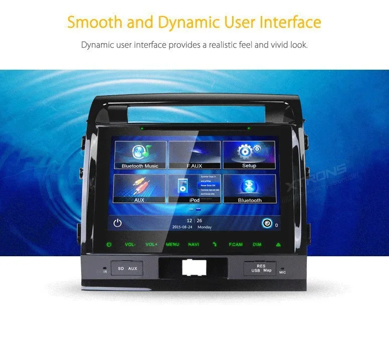 Cheap 9" HD Digital Capacitive Multi-Touch Screen Car DVD playerfor Toyota Land Cruiser 2008/2009/2010/2011/2012/2013/2014 Dynamic UI 8
