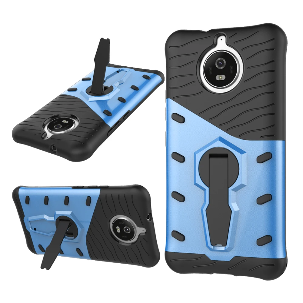 Для Motorola G5S Жесткий ПК + ТПУ 360 градусов вращающийся кронштейн чехол для Moto
