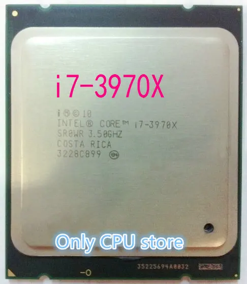 Процессор i7-3970X i7 3970X, 3,5 ГГц, 2011 pin, шесть ядер, 32 нм, 150 Вт